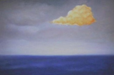 Malerei mit dem Titel "Red Sea in the mist" von Sigrun Neumann (Sineu), Original-Kunstwerk, Acryl