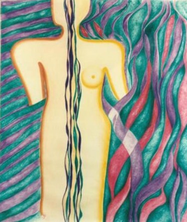 Painting titled "female-male energy…" by Sigrun Neumann (Sineu), Original Artwork, Acrylic