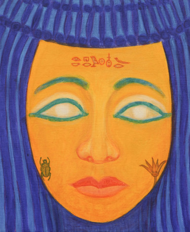 绘画 标题为“pharaonische Impres…” 由Sigrun Neumann (Sineu), 原创艺术品, 丙烯