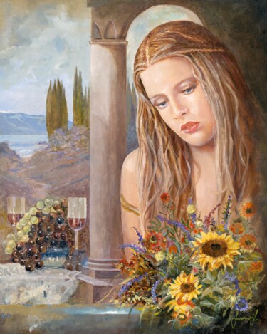 Painting titled "Sunny Day" by Sinisa Saratlic, Original Artwork, Acrylic