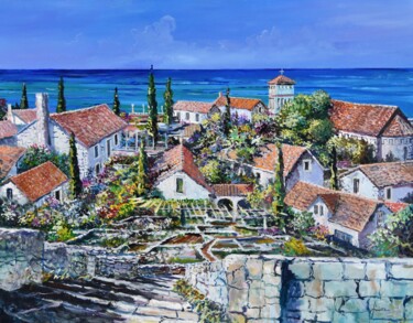 Pintura intitulada "Mediterraneo" por Sinisa Saratlic, Obras de arte originais, Acrílico