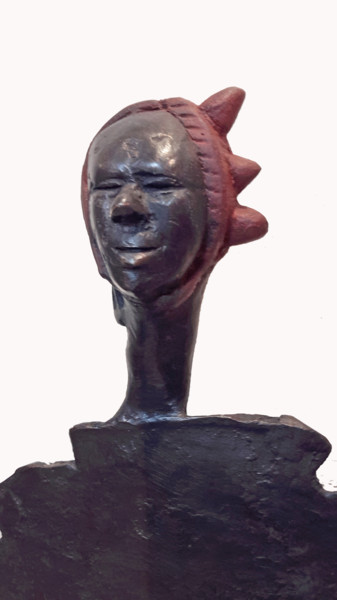 Sculpture titled "Sans titre 3" by Sinkié., Original Artwork, Bronze