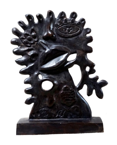 Sculpture titled "Pog-Sada  (Jeune fi…" by Sinkié., Original Artwork, Bronze