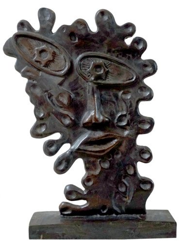 Sculpture titled "Yenda (Elle en lang…" by Sinkié., Original Artwork, Bronze