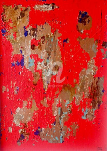 Painting titled "Receiver of Good Fo…" by Sio Montera, Original Artwork, Acrylic