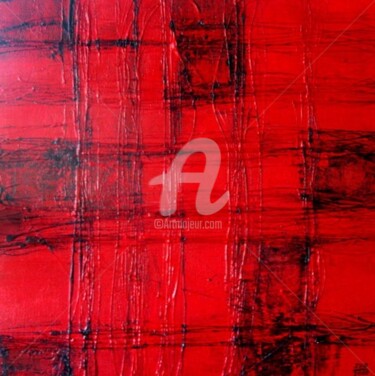 Painting titled "Red After Dark" by Sio Montera, Original Artwork