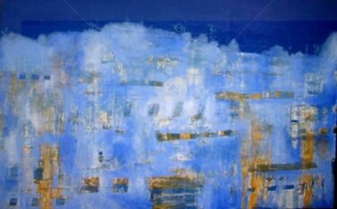 Painting titled "The Sky Blue Overtu…" by Sio Montera, Original Artwork