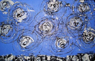 Painting titled "A Starry Night Dream" by Sio Montera, Original Artwork