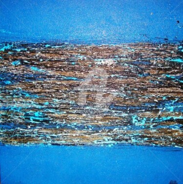 Painting titled "Blue Paradigm" by Sio Montera, Original Artwork