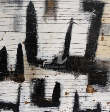 Painting titled "Asphalt Cities" by Sio Montera, Original Artwork, Oil