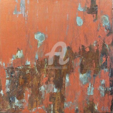 Painting titled "Corroded 1" by Sio Montera, Original Artwork, Oil