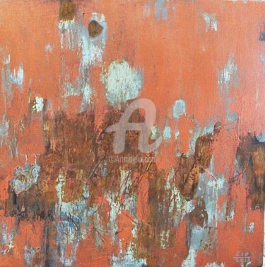 Painting titled "Corroded 2" by Sio Montera, Original Artwork, Oil