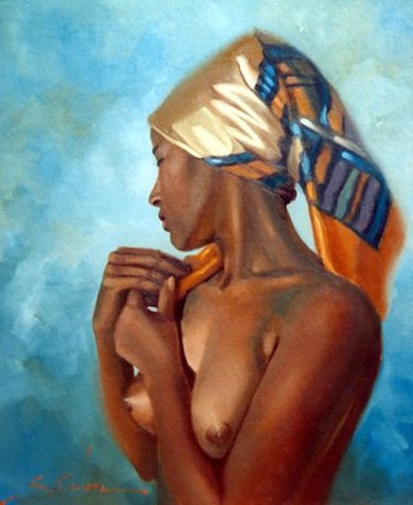 Pintura titulada "Busto desnudo" por Siomara Ochoa Blanco, Obra de arte original