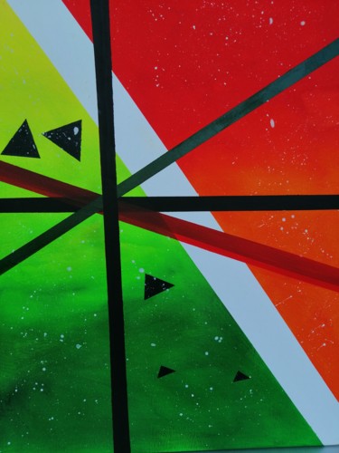 Peinture intitulée "Die Wassermelone" par Suara Ipek, Œuvre d'art originale, Acrylique