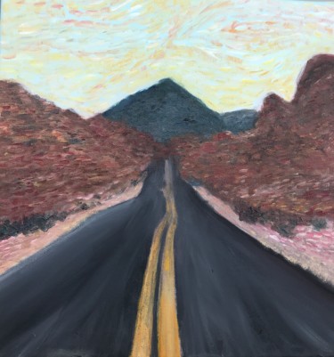 Peinture intitulée "Arizona" par Sirine, Œuvre d'art originale, Huile