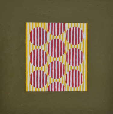Pattern for fabric Painting titled "Pattern for fabric" by Julia Sirota, Original Art, Oil Mounted on Stretcher frame