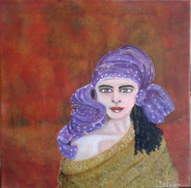 Peinture intitulée "bohémienne" par Sisca Couleurs, Œuvre d'art originale, Acrylique