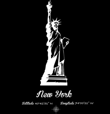 Arte digitale intitolato "New York City" da Sismart, Opera d'arte originale