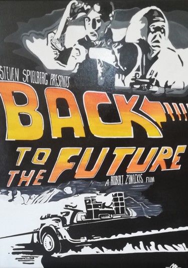 Peinture intitulée "Back to the future" par Sissi.B, Œuvre d'art originale, Acrylique Monté sur Châssis en bois