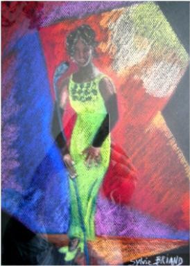 Peinture intitulée "Jazz voice 2" par Sylvie Briand, Œuvre d'art originale