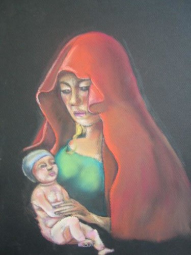 Peinture intitulée "Voile de lumière" par Sylvie Briand, Œuvre d'art originale