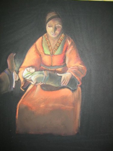 Peinture intitulée "La lumière du monde" par Sylvie Briand, Œuvre d'art originale