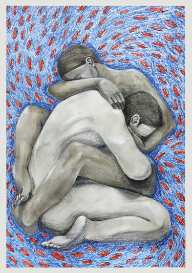 Malarstwo zatytułowany „Любовь - прощение” autorstwa Sitora Brejneva, Oryginalna praca, Akwarela