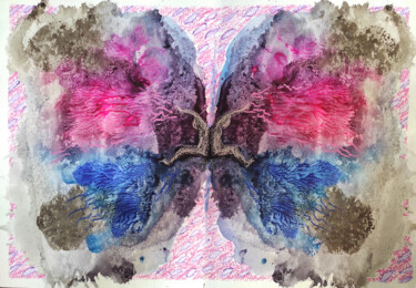 Картина под названием "Бабочка-3" - Sitora Brejneva, Подлинное произведение искусства, Акрил