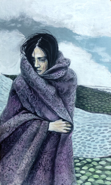Картина под названием "Момент печали" - Sitora Brejneva, Подлинное произведение искусства, Акрил
