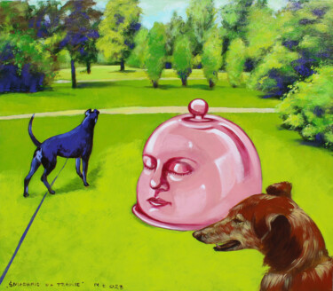 Peinture intitulée "Śniadanie na trawie" par Małgorzata Łodygowska, Œuvre d'art originale, Acrylique Monté sur Châssis en bo…