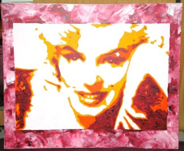 Peinture intitulée "Marilyn : Glamour" par Sixbands, Œuvre d'art originale, Huile
