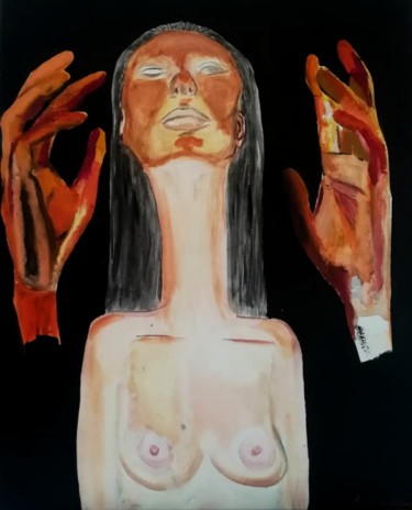 Painting titled "That's not my hands" by Francesca Raia (Kikka Raia), Original Artwork, Oil