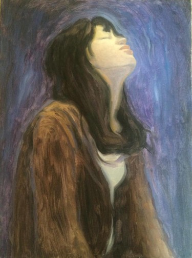 Pittura intitolato "My Sadness" da Siyu Sun, Opera d'arte originale, Olio
