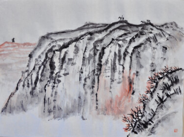 Peinture intitulée "Chinese painting mo…" par Siyuan Li, Œuvre d'art originale, Encre