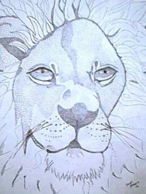 Painting titled "Leo" by Sarah Johnson, Original Artwork, Other