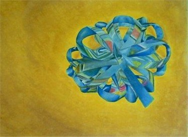 Painting titled "Chroma Bow" by Sarah Johnson, Original Artwork