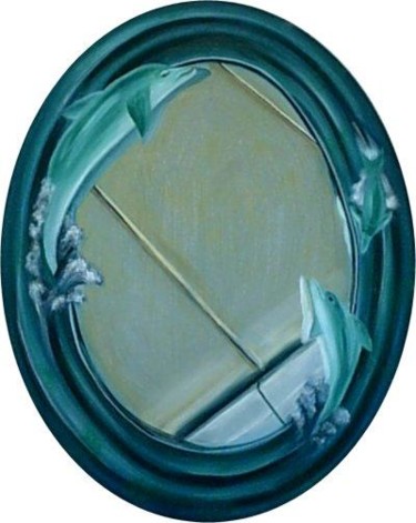Painting titled "A Fool's Mirror" by Sarah Johnson, Original Artwork