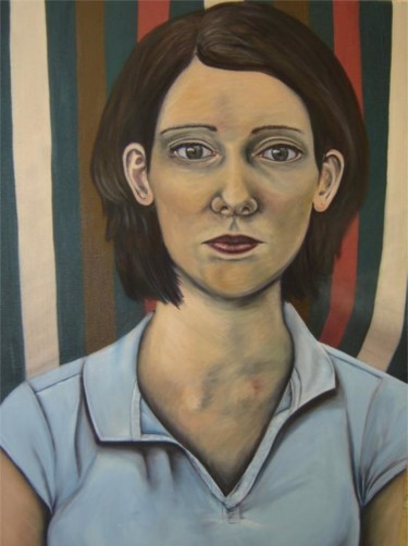 Painting titled "Self Portrait 4" by Sarah Johnson, Original Artwork