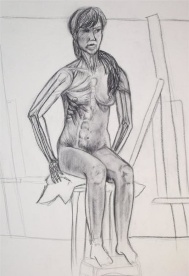 Drawing titled "Anatomical Study of…" by Sarah Johnson, Original Artwork