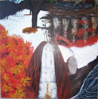 Painting titled "Oak Creek" by Sarah Johnson, Original Artwork