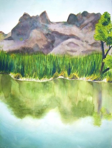 Painting titled "Arboretum Landscape" by Sarah Johnson, Original Artwork