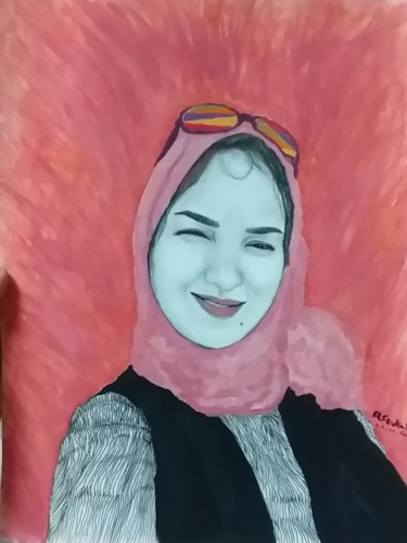 Painting titled "Souk" by Soukaina El Idrissi, Original Artwork, Gouache