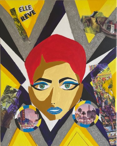 Miss LA #16 Painting titled "Miss LA #16" by Gaelle Skura, Original Art, Acrylic