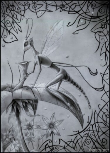 Drawing titled "Elfsect" by Skarbog, Original Artwork, Other