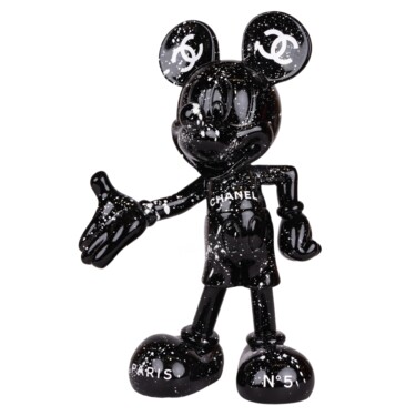 Escultura titulada "Mickey Love Chanel…" por Ske, Obra de arte original, Resina