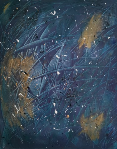 Starlight Express Malerei mit dem Titel "Starlight Express" von Helena Zollner, Original-Kunstwerk, Acryl