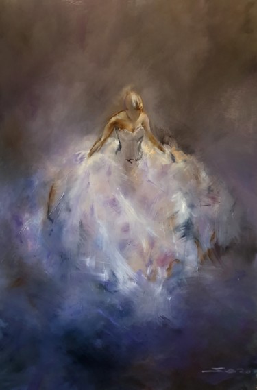Pintura titulada "la magie d'une robe" por Skipp Von Danzig, Obra de arte original, Oleo Montado en Bastidor de camilla de m…