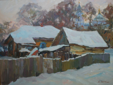 Картина под названием "На околице Седнева" - Mikola Skobelskiy, Подлинное произведение искусства