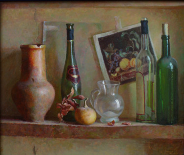 Peinture intitulée "Old things" par Igor Skorikov, Œuvre d'art originale, Huile