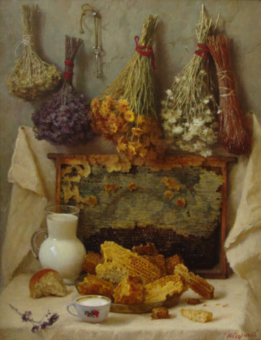 Peinture intitulée "Honey and milk .jpg" par Igor Skorikov, Œuvre d'art originale, Huile